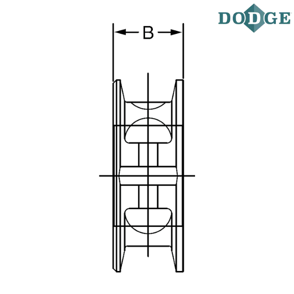 010055 DODGE - 5 7/16 SOLID IRON COLLAR