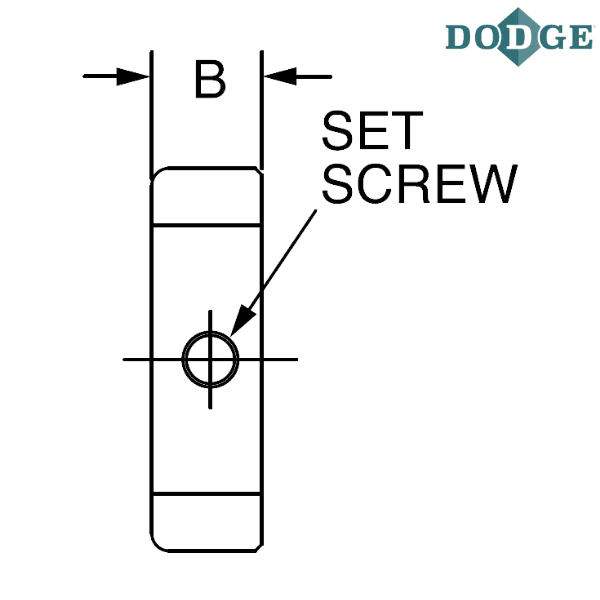 040006 DODGE - 1/2 SOLID STEEL COLLAR