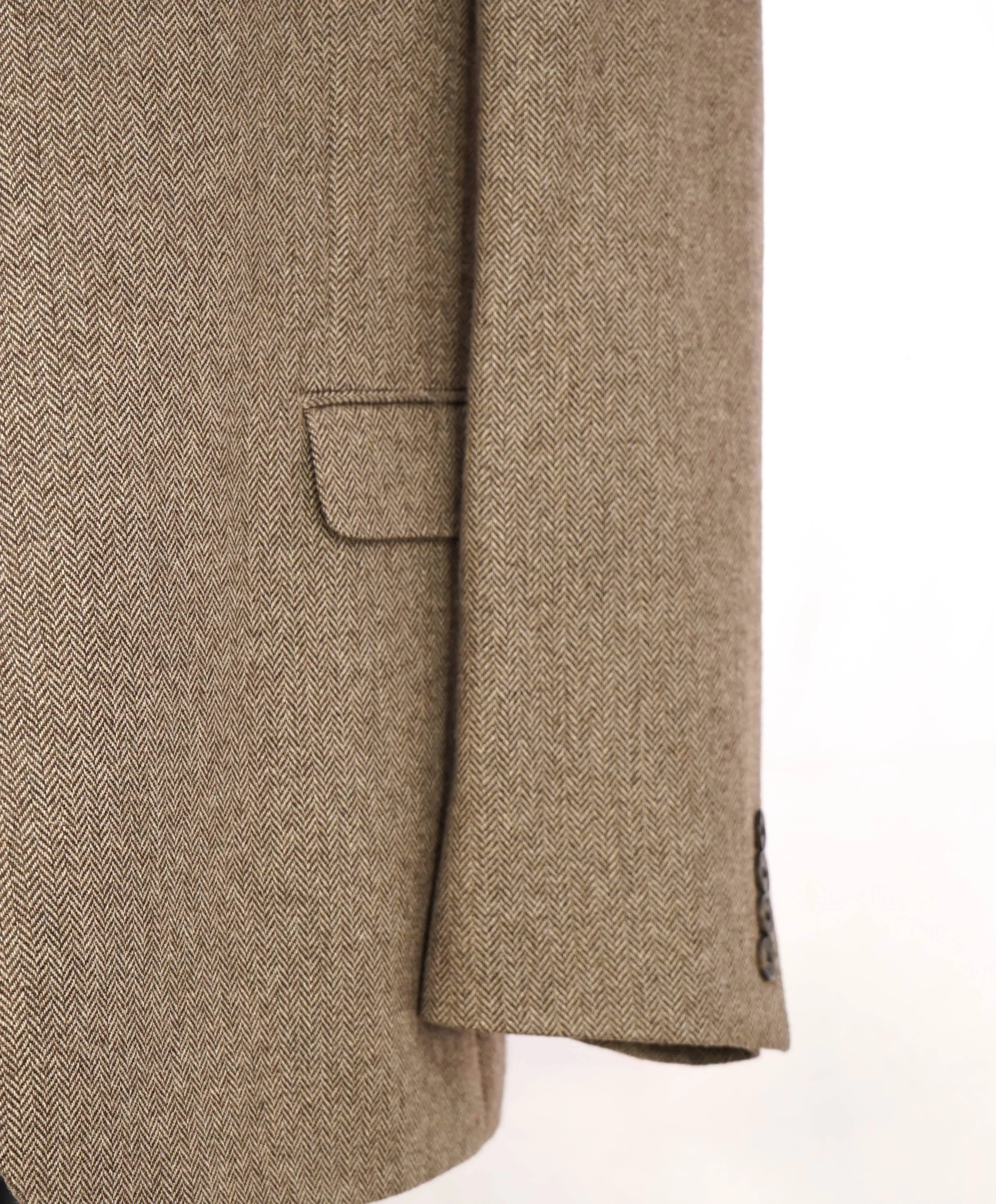 $1,295 SAKS FIFTH AVENUE - 100% PURE CASHMERE Herringbone "SLIM" Blazer- 50R US