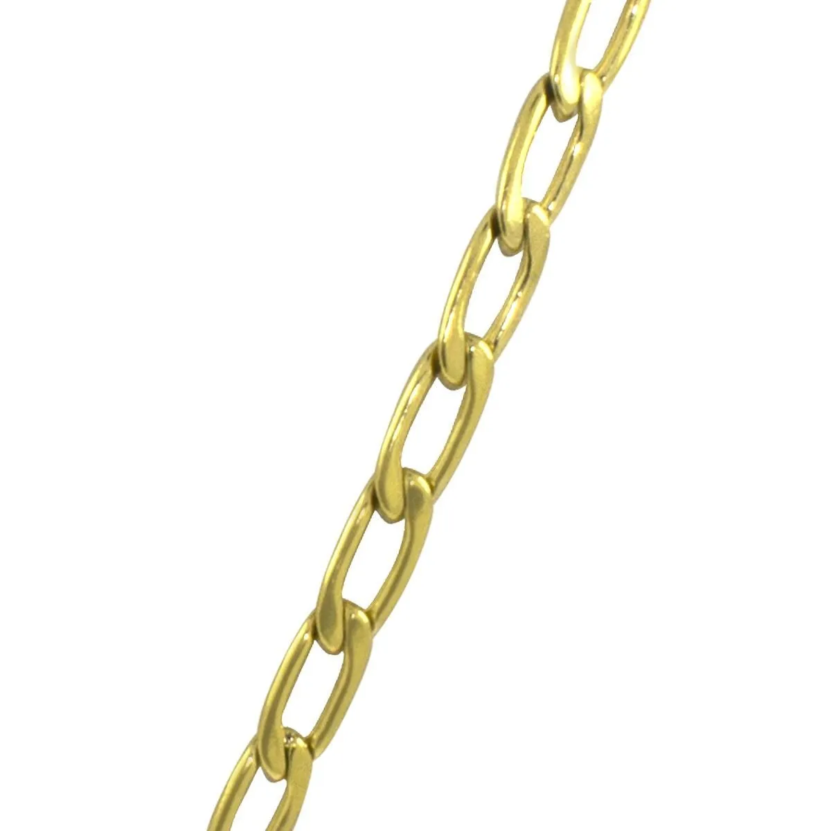 316L Stainless Steel Gold Plated Tapered Curb Chain For Men
