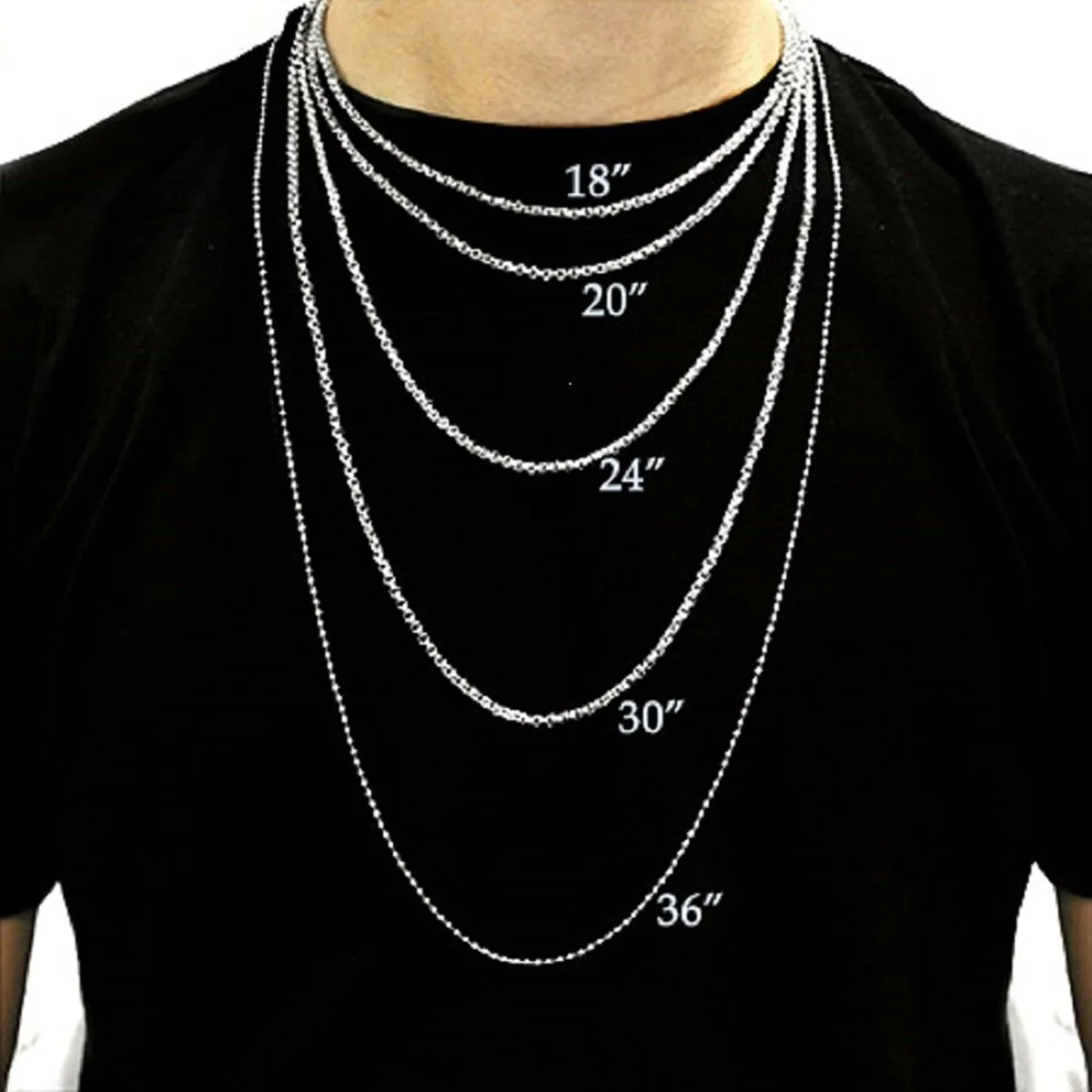 316L Surgical Stainless Steel Gold Rope Chain For Men Long 21.5"