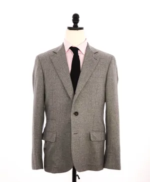 $3,180 BRUNELLO CUCINELLI - Gray Heathered 2/3 Roll Lapel Blazer- 40R