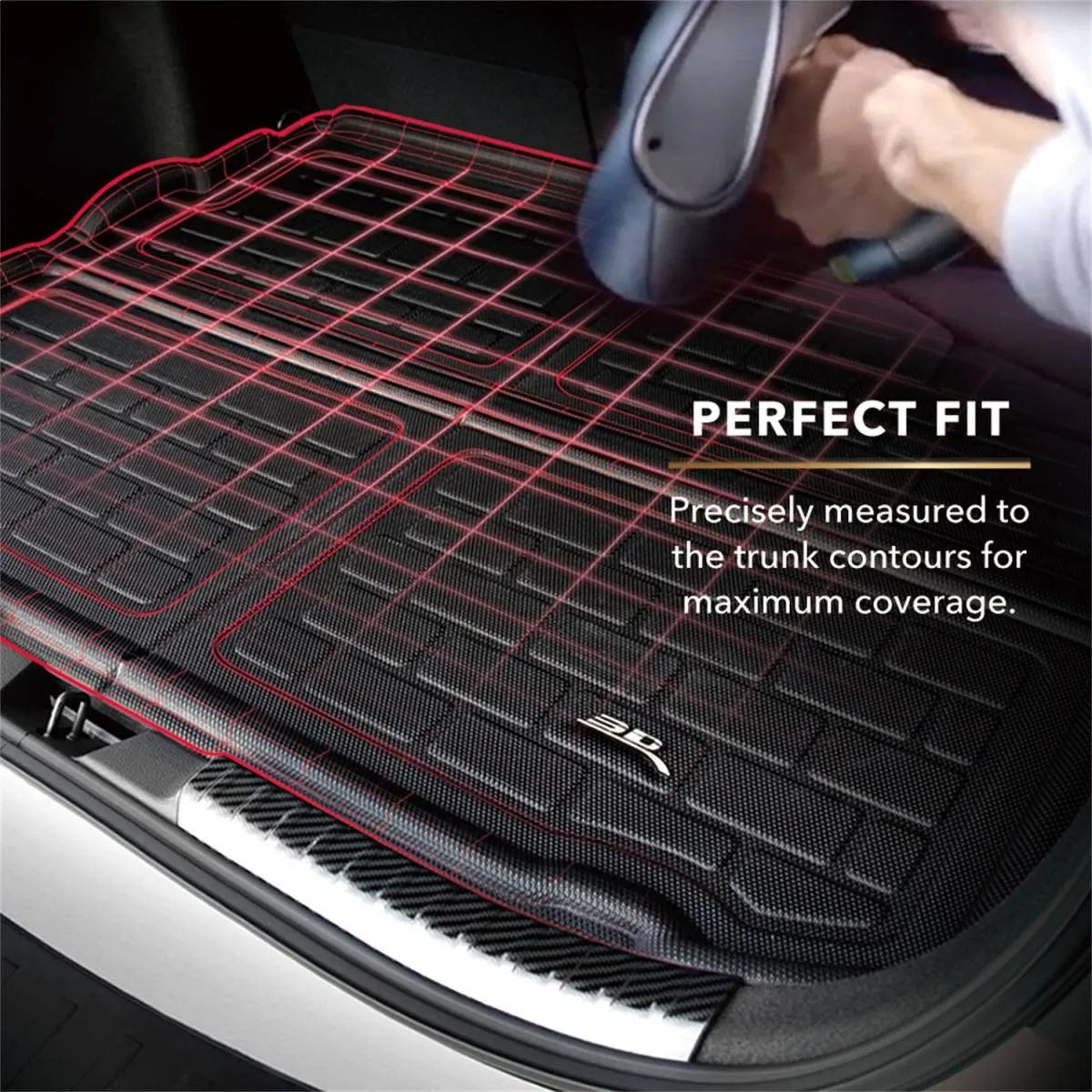 3D MAXpider Cargo Liner Chevy Blazer EV (2024) Kagu Black Rubber M1CH1081309