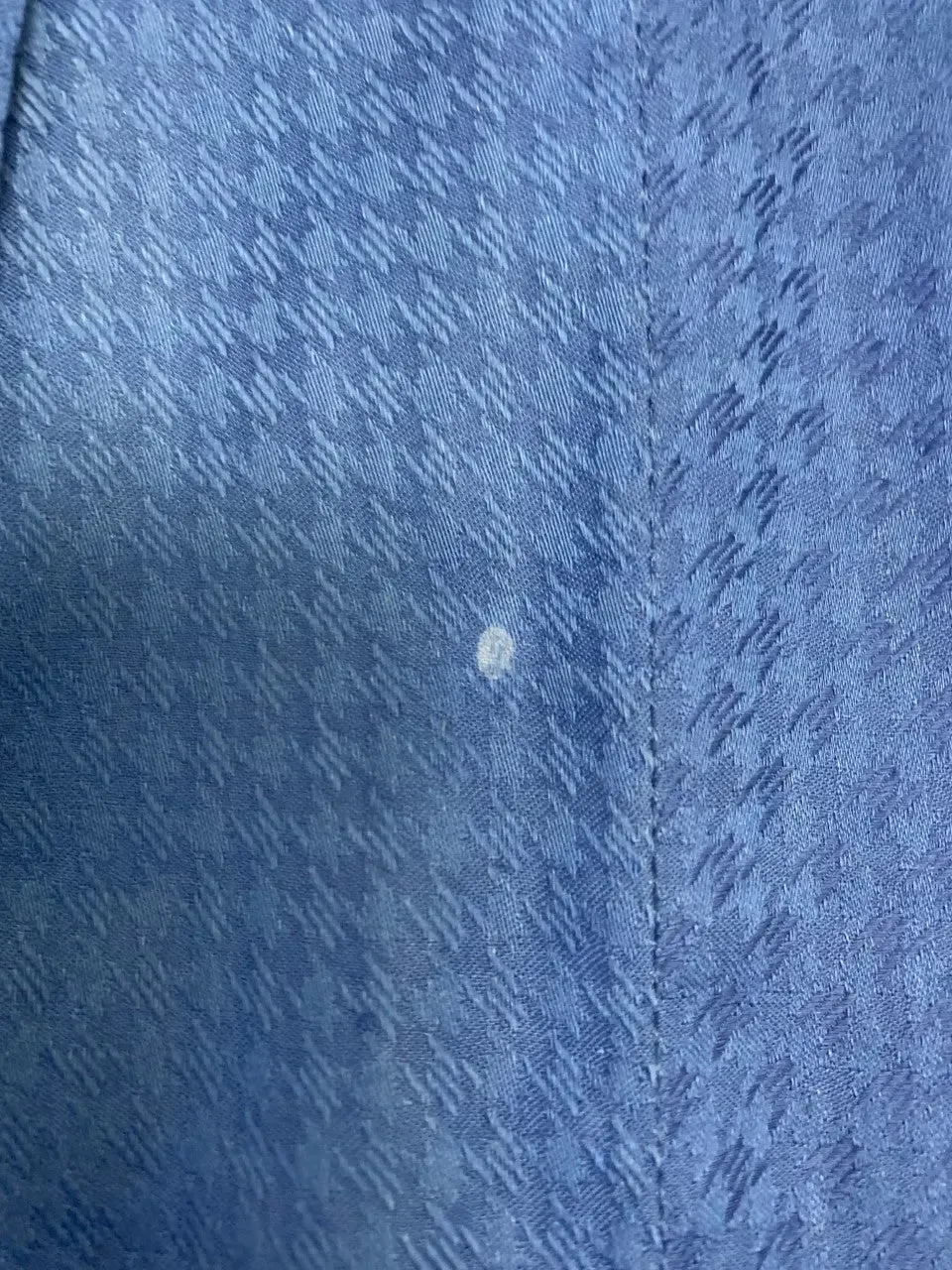 70s Blue Pleated Skirt