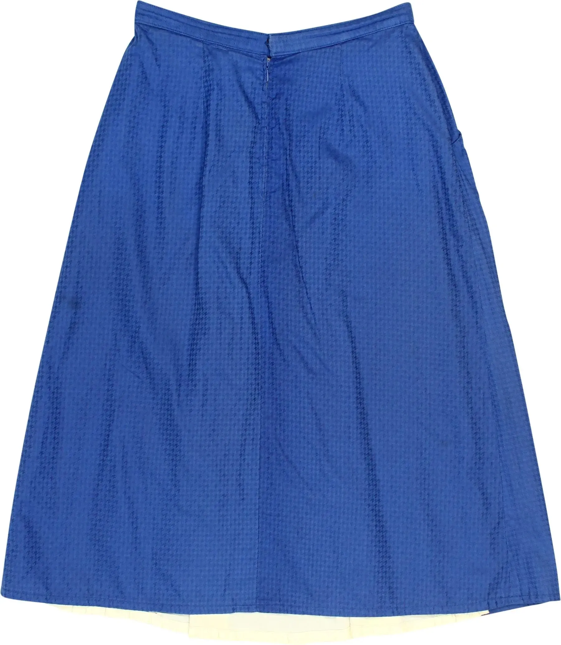 70s Blue Pleated Skirt