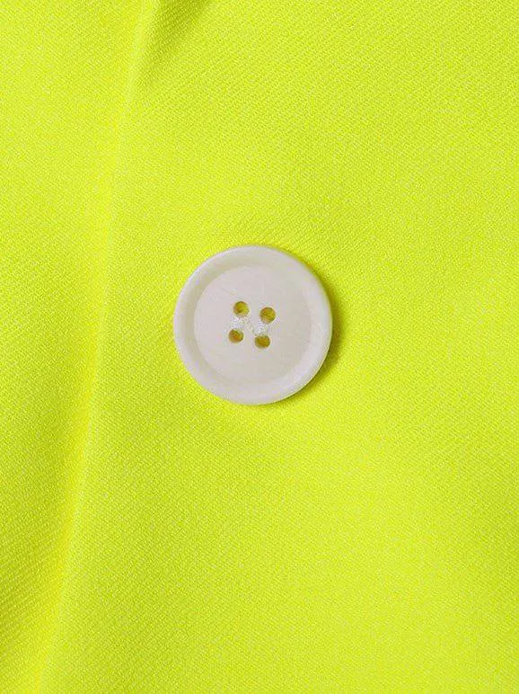 Abby Double-breasted Blazer - Neon