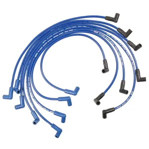 ACCEL Super Stock Spiral Core 8 mm Spark Plug Wire Set - Blue - Factory Style Boots / Terminals - Chevy V8