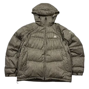 ACG Beige Patterned Puffer Jacket - Large