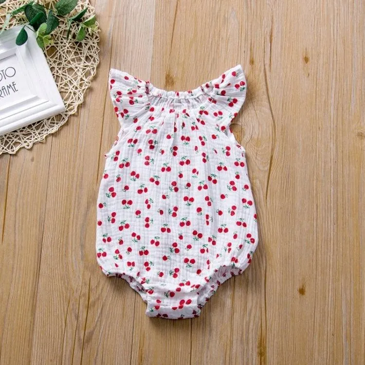 Adorable Cartoon Print Jumpsuit for Baby Girls