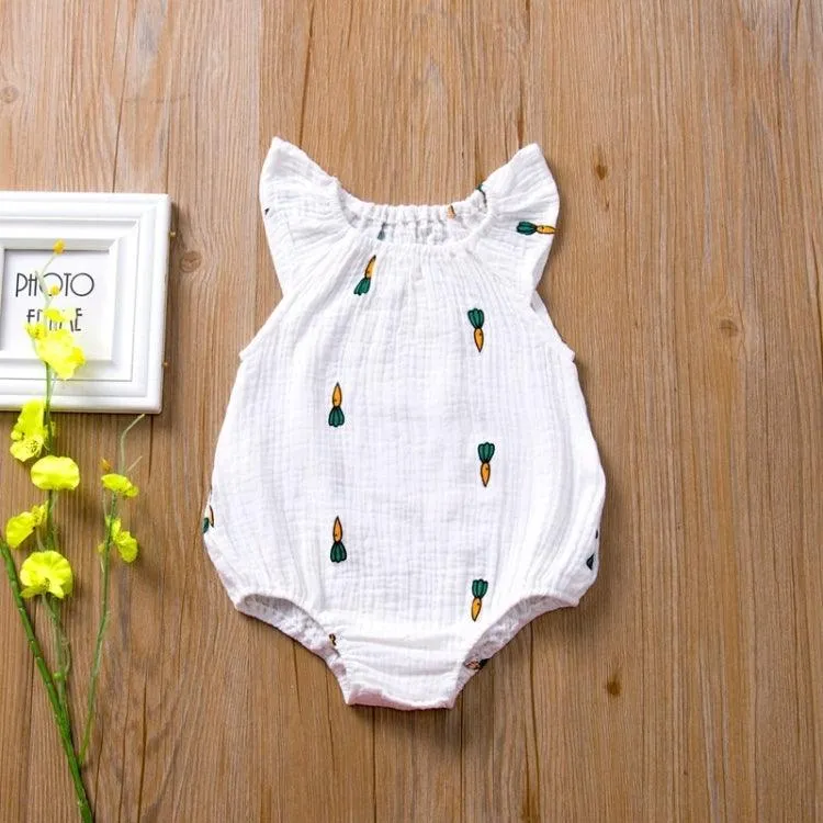 Adorable Cartoon Print Jumpsuit for Baby Girls