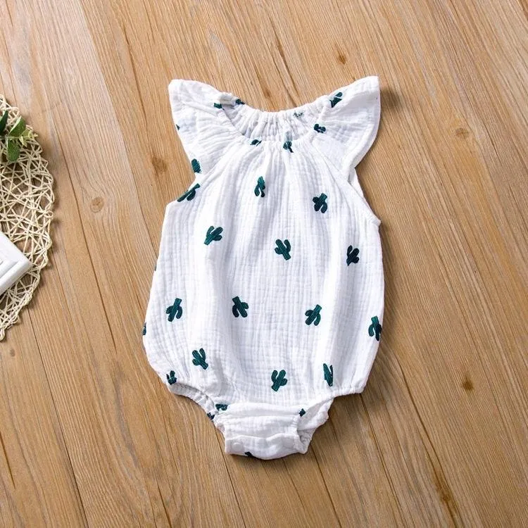 Adorable Cartoon Print Jumpsuit for Baby Girls