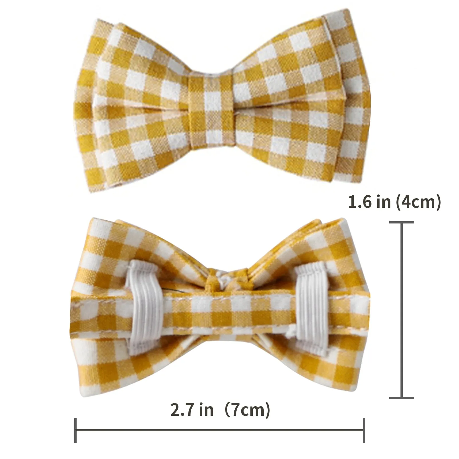Aiitle Cute Plaid Bow Tie Purple Cat Collar