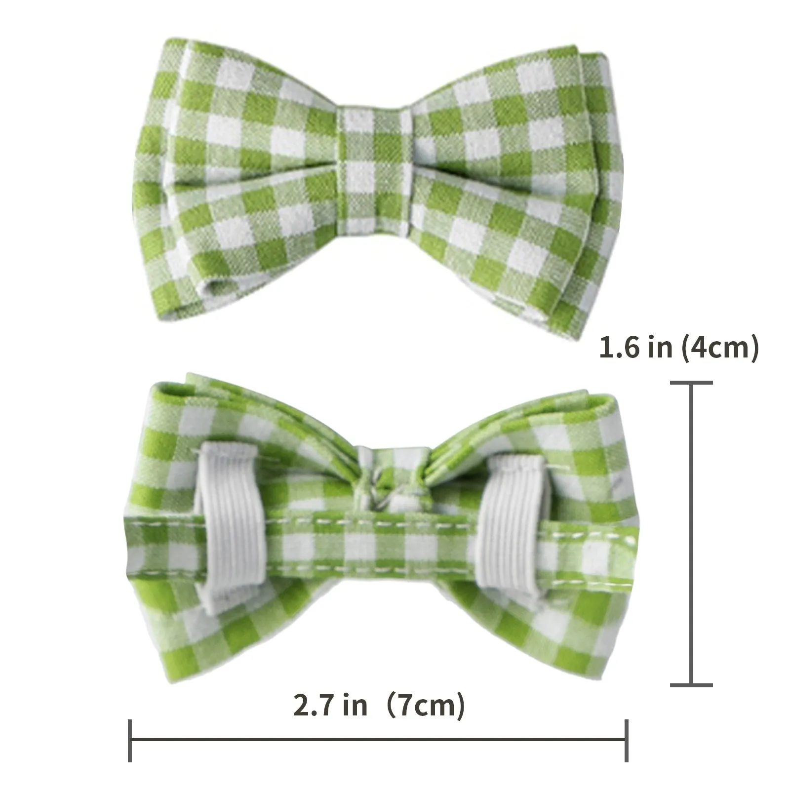 Aiitle Cute Plaid Bow Tie Purple Cat Collar