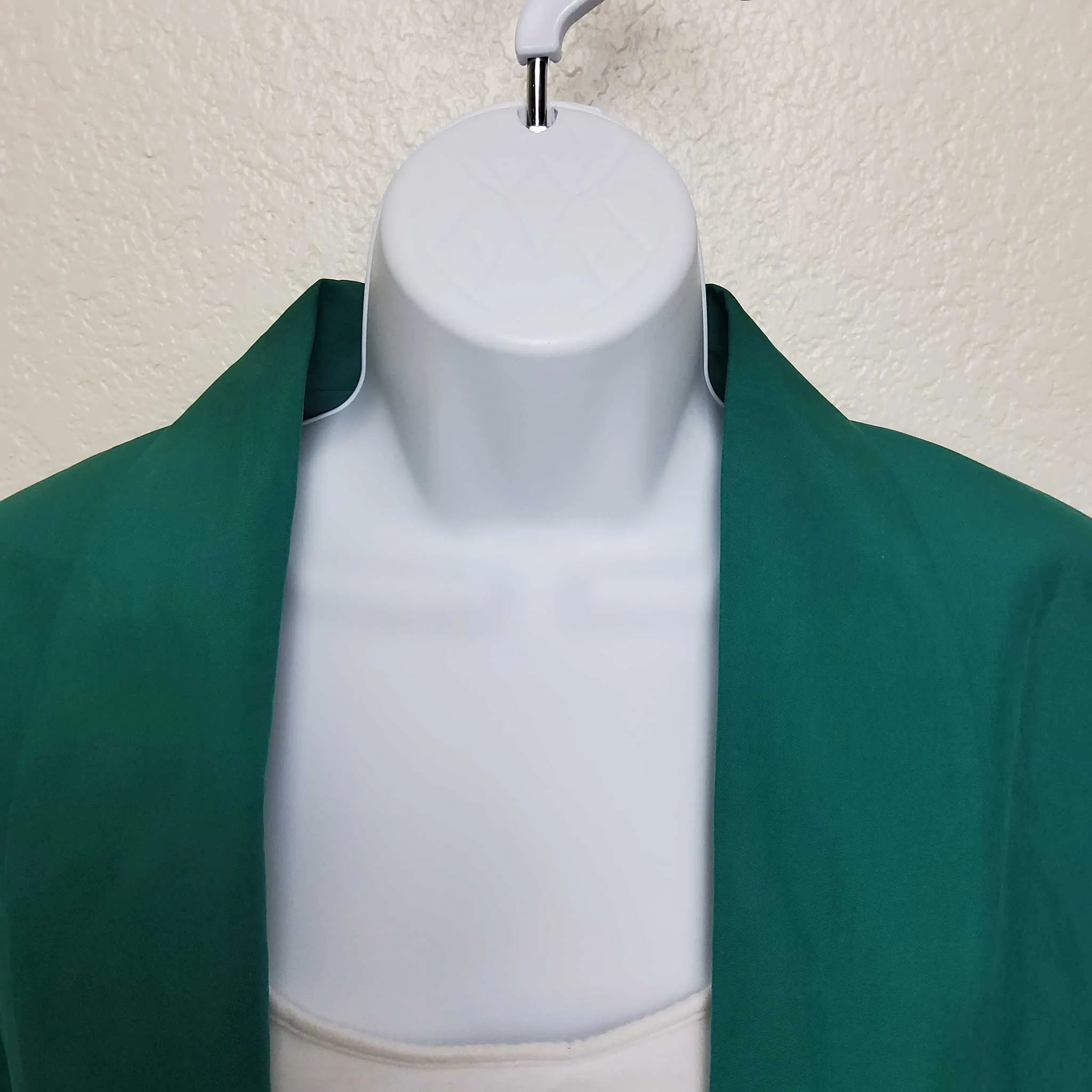Amelia Austin Green Silk 3-Button Blazer, Women's Size 14