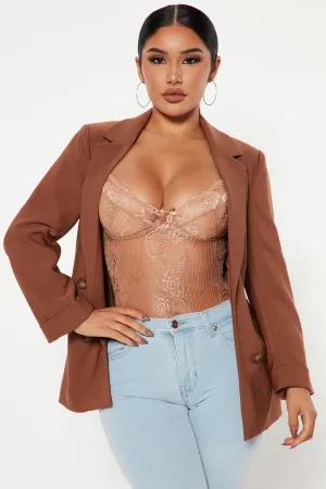 Amelia Blazer - Brown