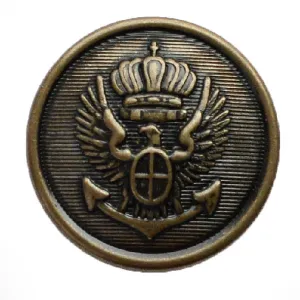 Antique Gold Eagle Blazer Button (Made in USA by Waterbury)