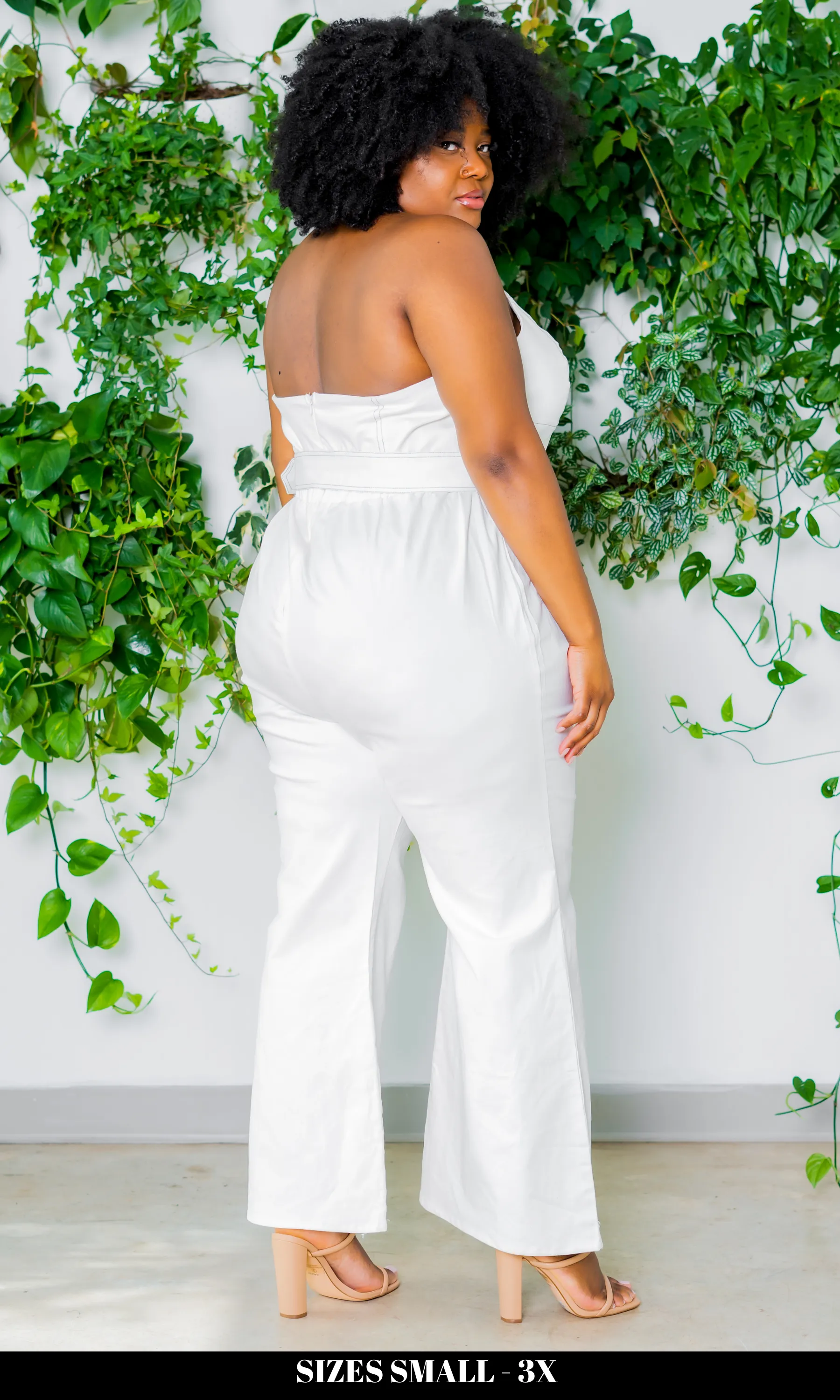 Around Town Jumpsuit  l Off White FINAL SALE