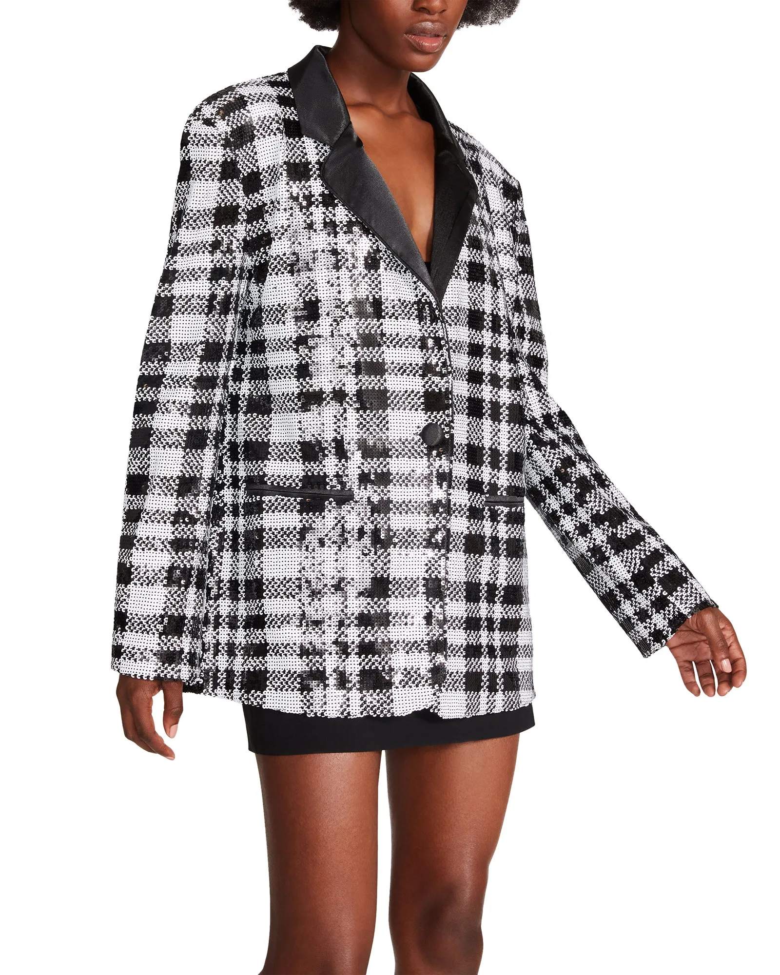 AUDREY BLAZER BLACK MULTI