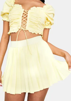 Banana Must Be Nice Pleated Skirt