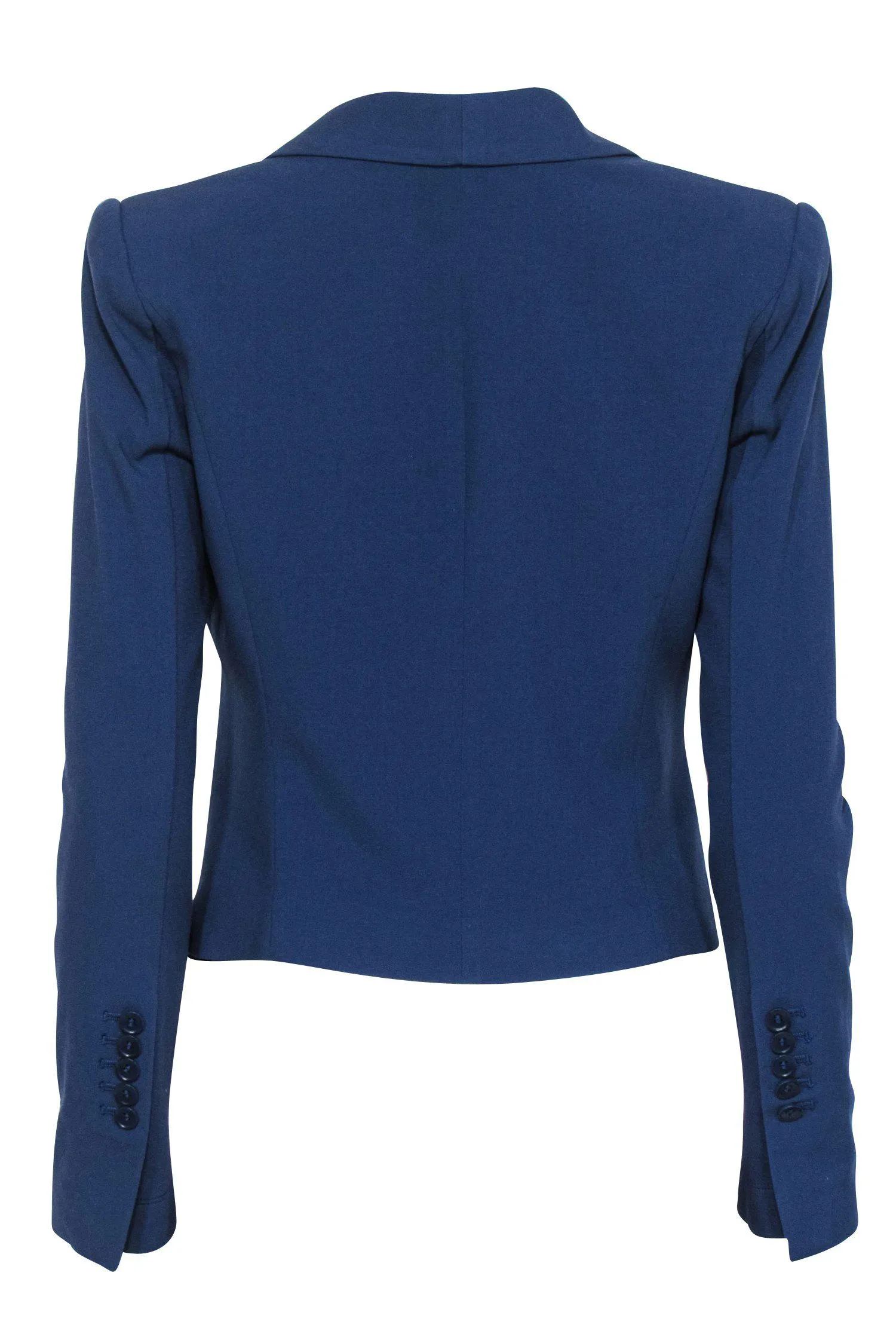 BCBG Max Azria - Blue Shawl Lapel Fitted Blazer Sz S