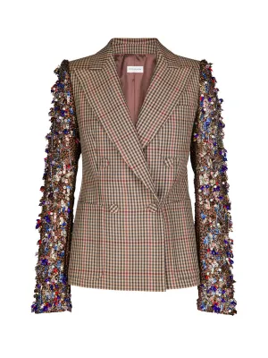 Beaume Embellished-Sleeve Blazer
