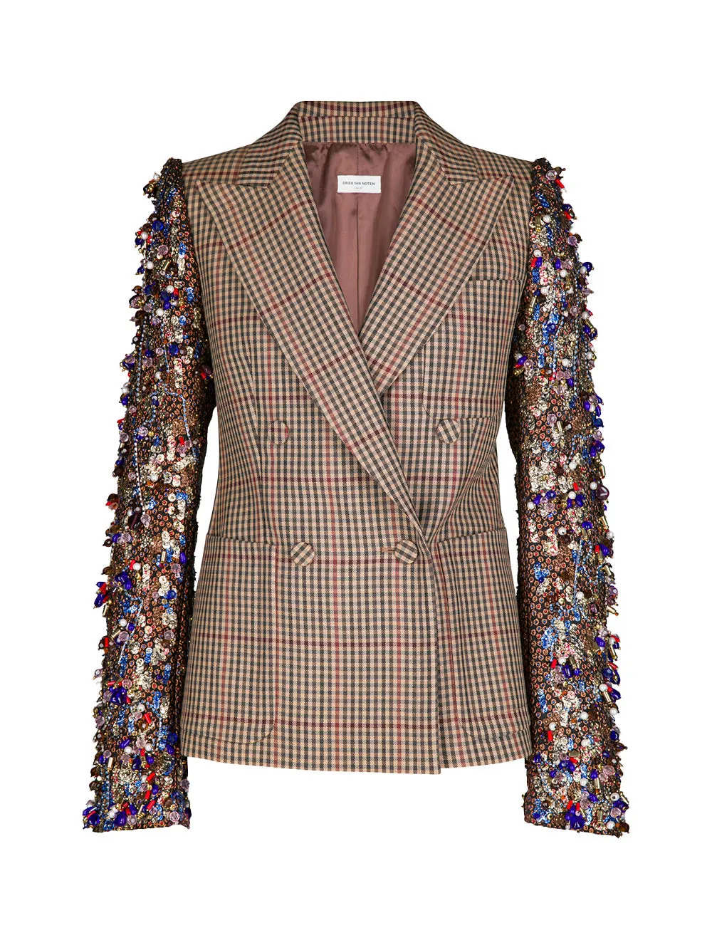 Beaume Embellished-Sleeve Blazer