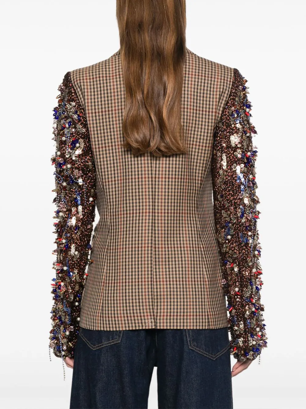 Beaume Embellished-Sleeve Blazer