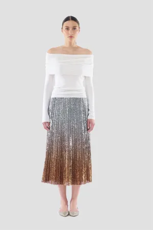 Belinda Ombre Pleat Skirt
