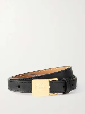 Black Amazona leather belt