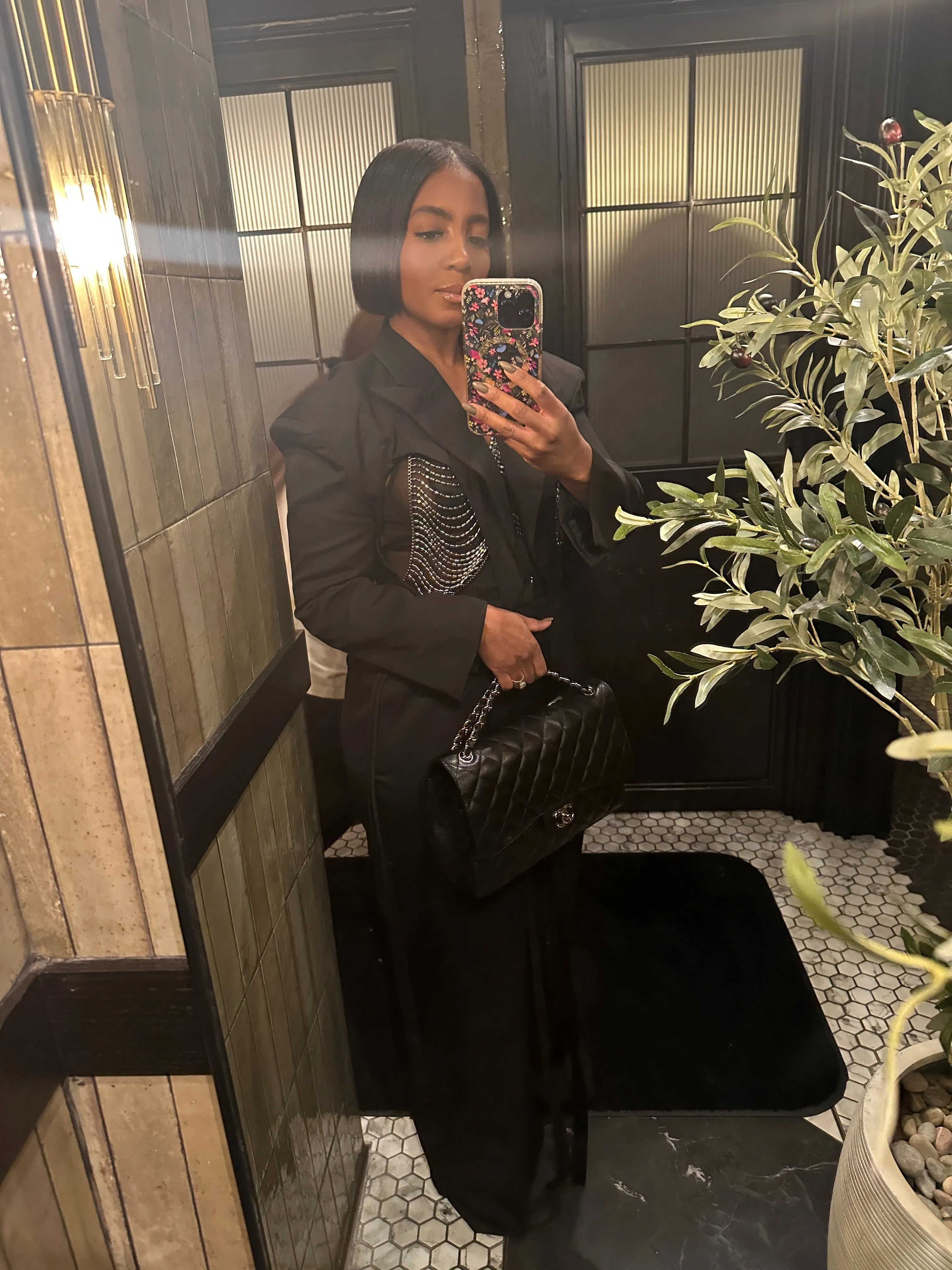 Black Cropped Cut Out Blazer