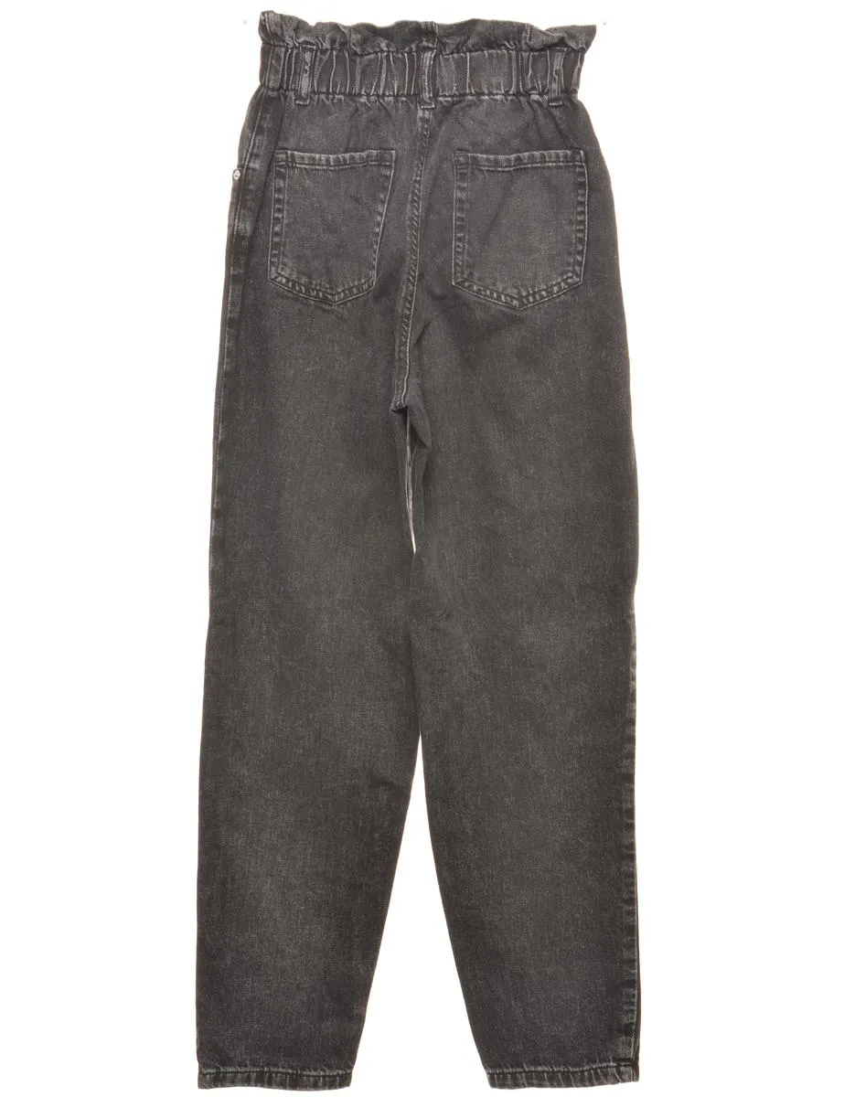 Black Tapered Jeans - W24 L28