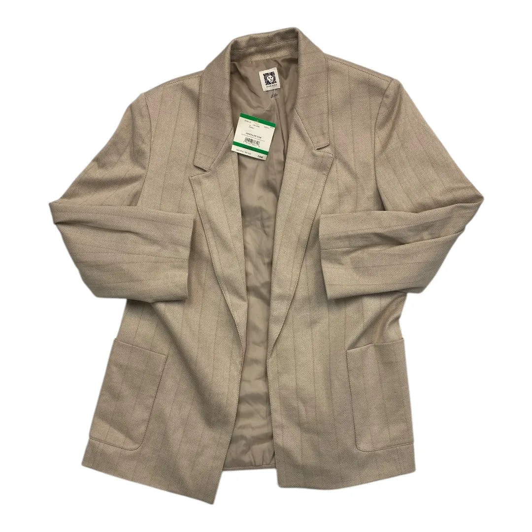 Blazer By Anne Klein In Beige, Size:L