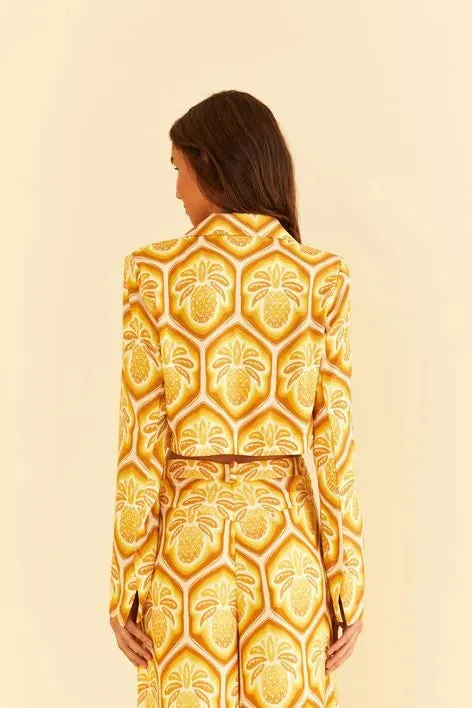 Blazer Estampado Abacaxi Cobogó Farm