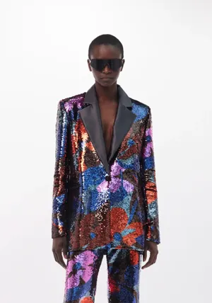 Blazer Mila Sequin Fleuris