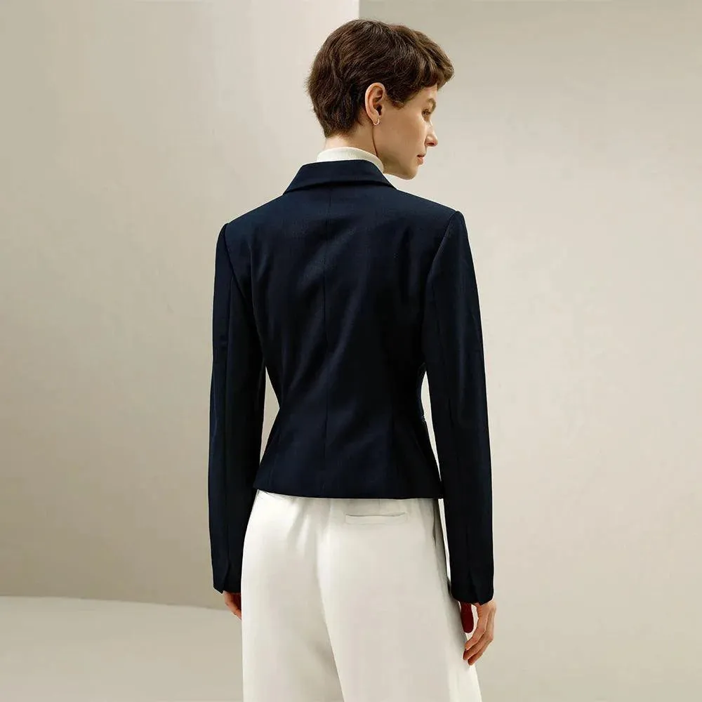 Blazer Transpassado com Botões