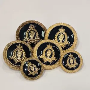 Blazer with Classic Crest / Gold & Navy Epoxy / Shank