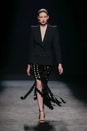 Blazer with Sequined Skirt