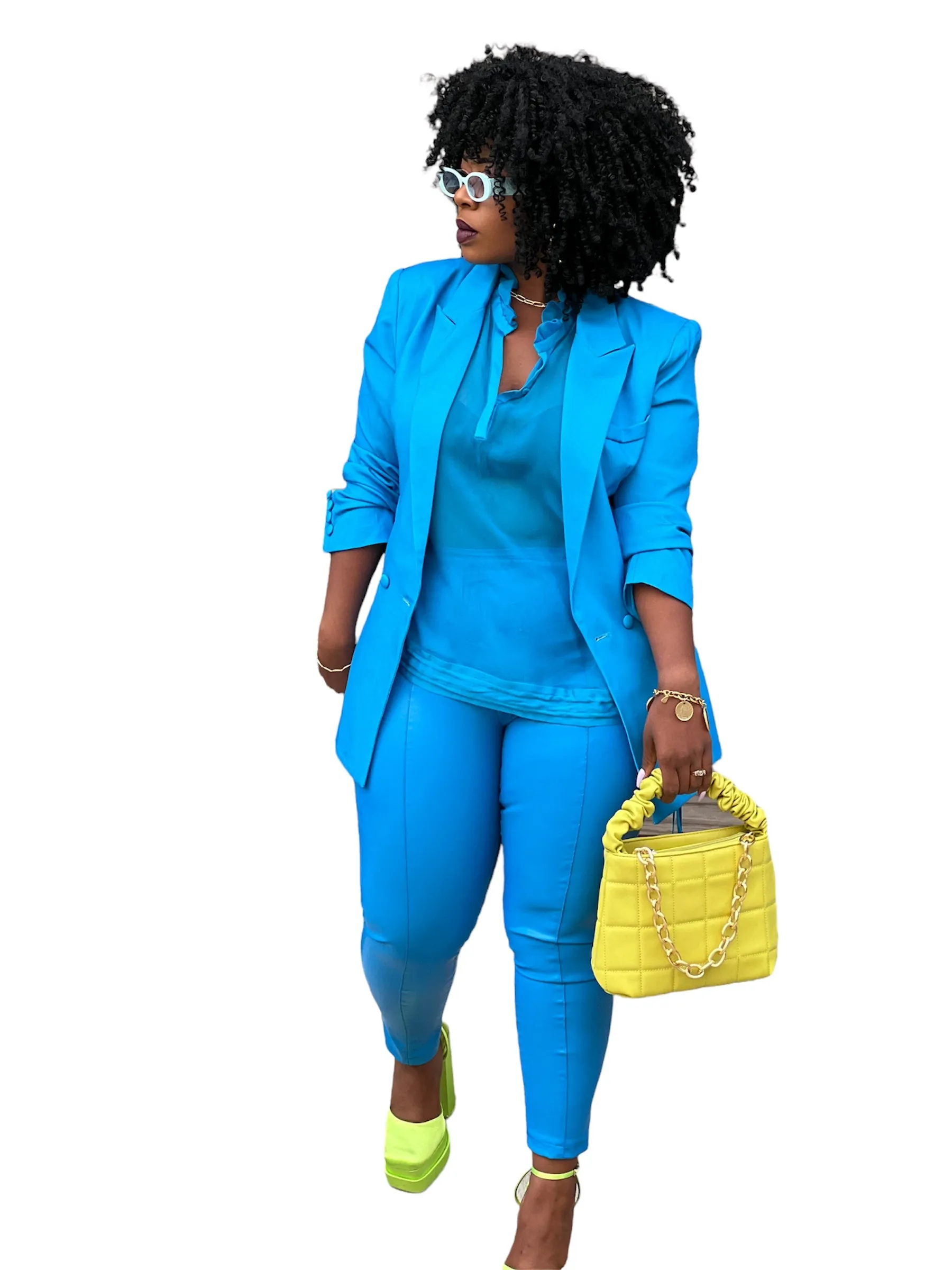 Blue Oversized Blazer