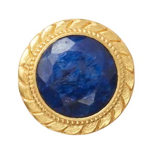 Blue Stone Button Large