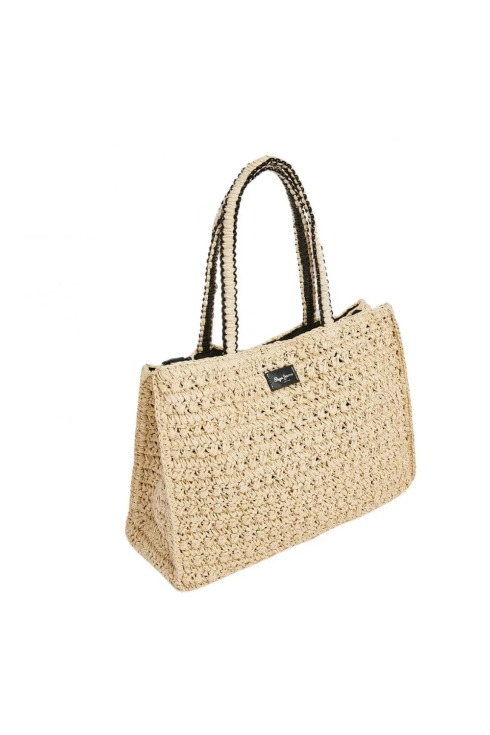 Bolso Tote De Rafia "jaina Soleil"