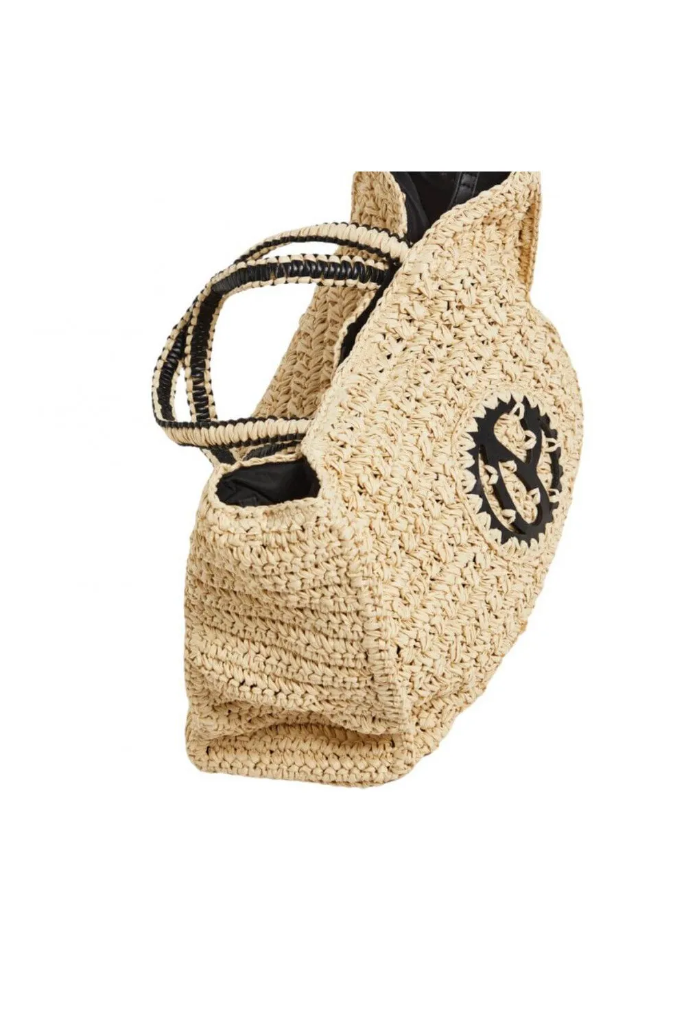 Bolso Tote De Rafia "jaina Soleil"