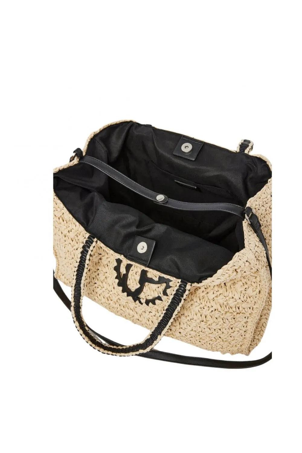 Bolso Tote De Rafia "jaina Soleil"