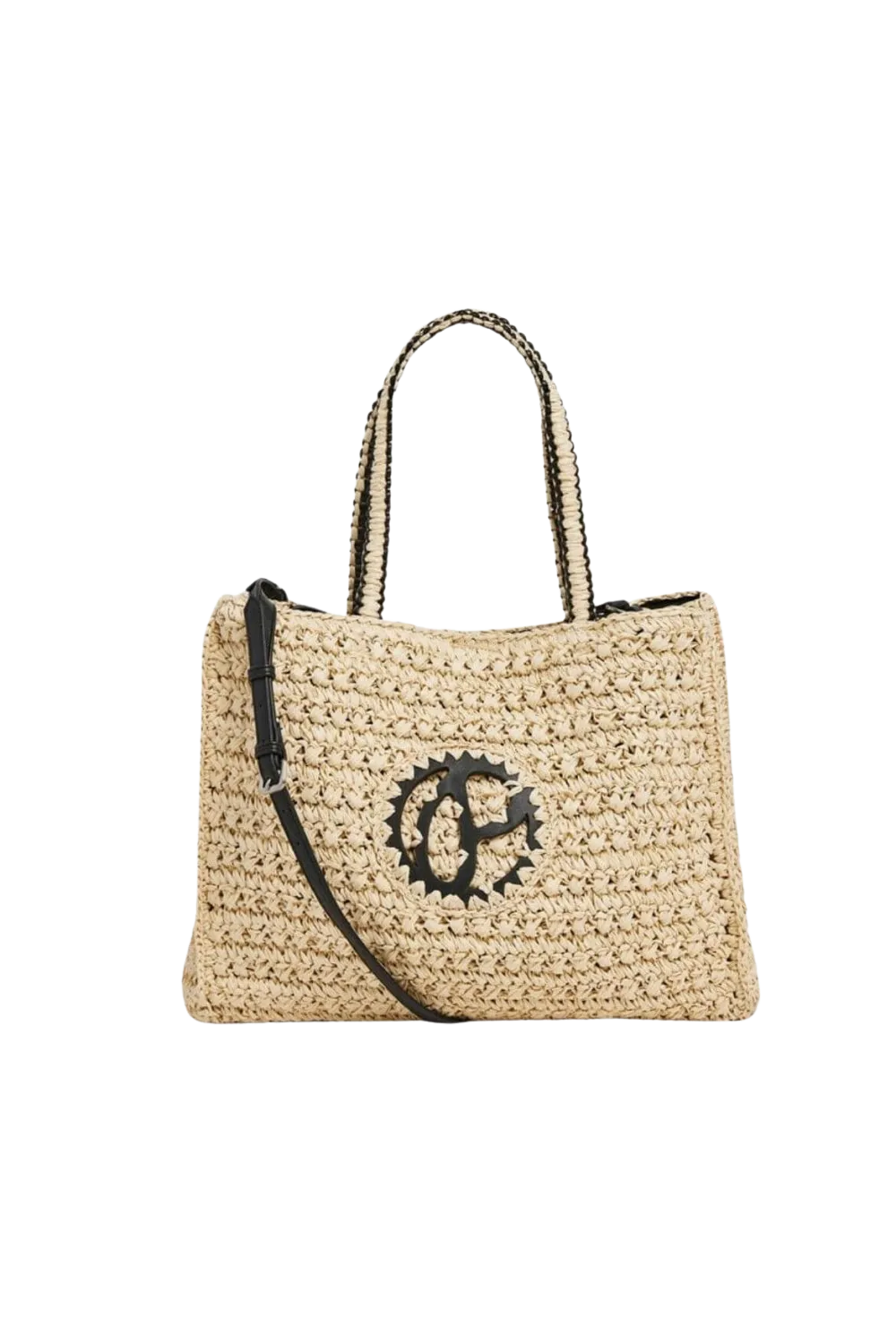 Bolso Tote De Rafia "jaina Soleil"