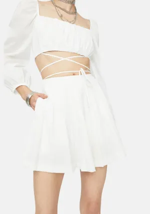 Boo See You In Court Pleated Skirt