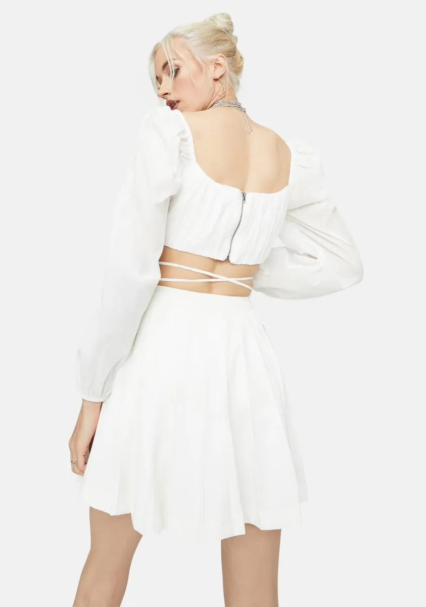 Boo See You In Court Pleated Skirt
