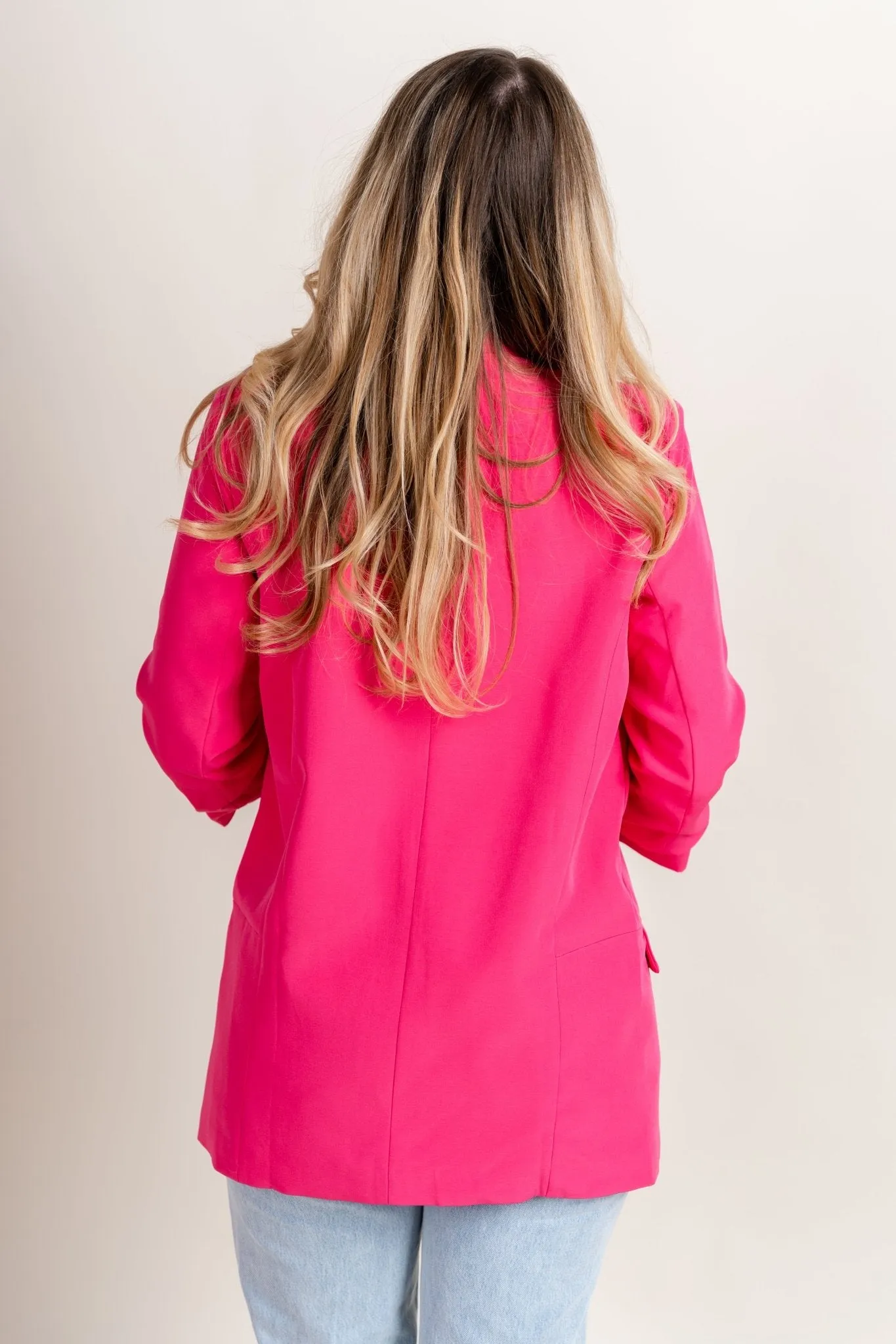 Boyfriend blazer fuchsia