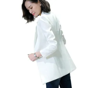 Boyfriend Jacket with Pocket Outwear Blazer Suits