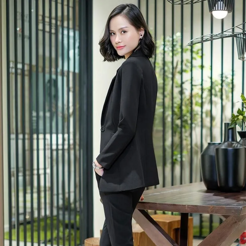 Boyfriend Jacket with Pocket Outwear Blazer Suits