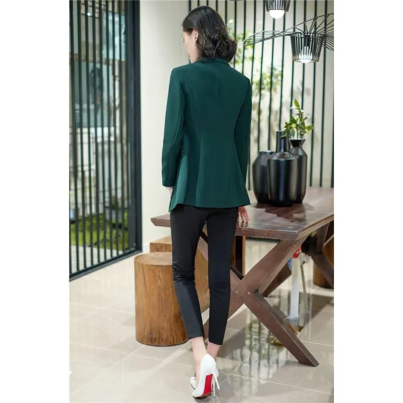 Boyfriend Jacket with Pocket Outwear Blazer Suits