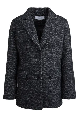 Brooklyn Blazer - Black Herringbone